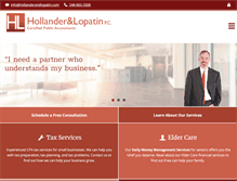 Tablet Screenshot of hollanderandlopatin.com